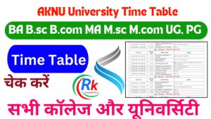 AKNU Time Table