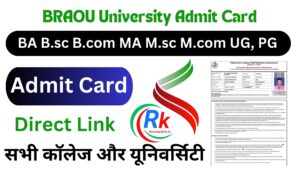 BRAOU University Admit Card 