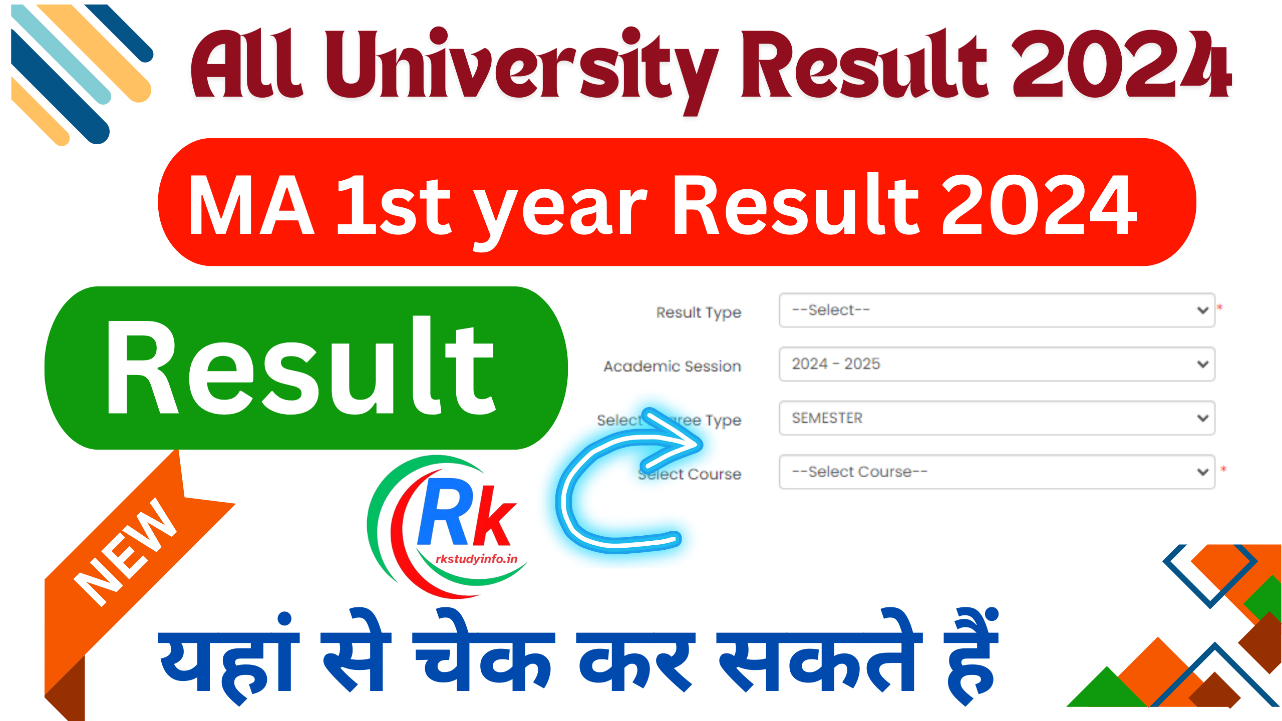 MA 1st year Result 2024