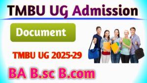 TMBU UG Admission 2025-29